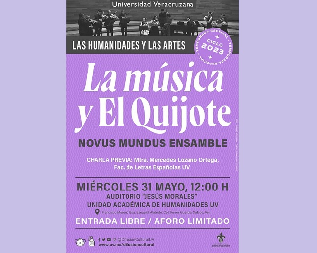 Difusión Cultural de la UV presenta actividades artísticas en ciclo “Las humanidades y las artes”