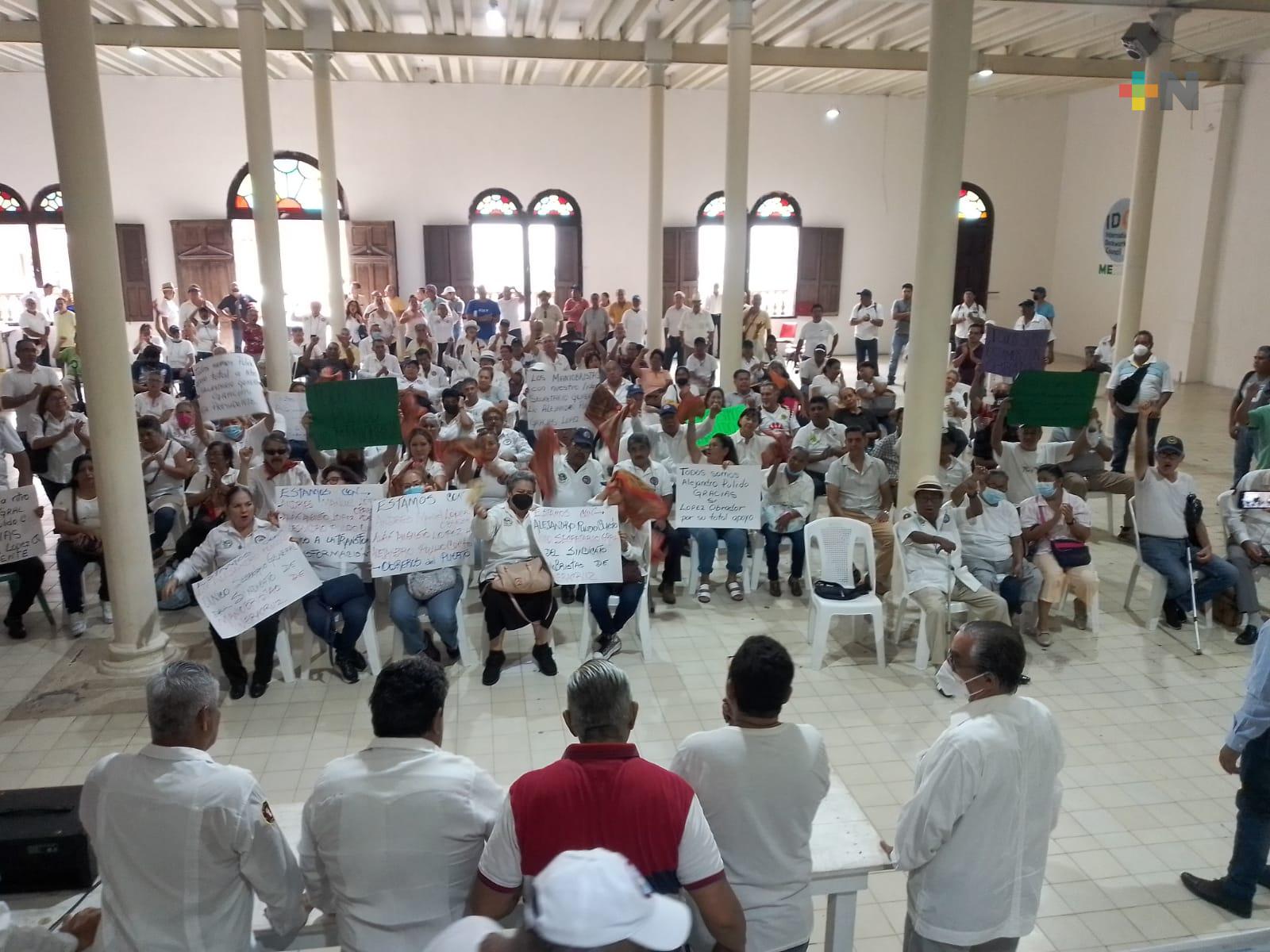 Avanza diálogo de Unión de Estibadores con autoridades federales para recuperar inmuebles