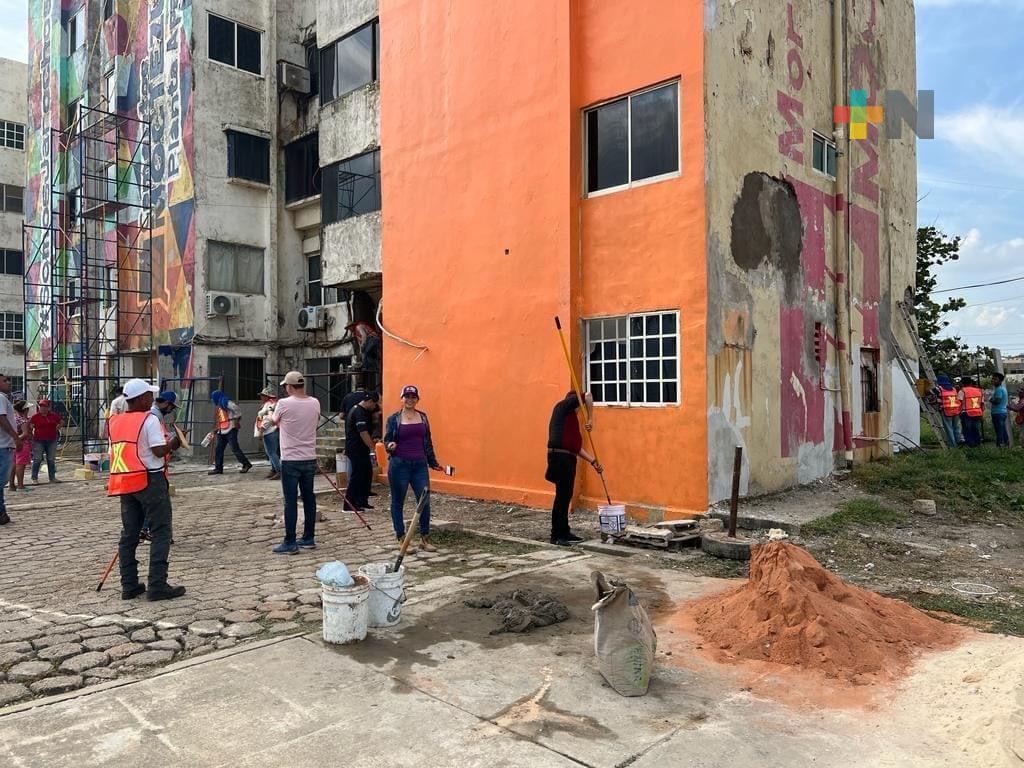 Agradece alcalde de Coatza apoyo del Gobernador para la recuperación de espacios públicos