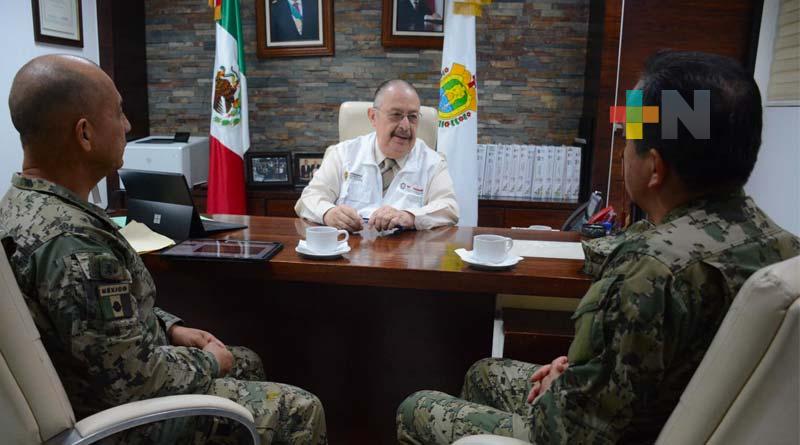 Titular de SS/Sesver sostuvo reunión de trabajo con representantes de la Tercera Región Naval