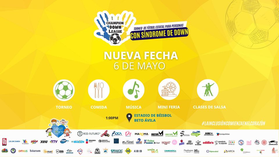 El seis de mayo se realizará el Torneo de Futbol Estatal para Personas con Síndrome de Down
