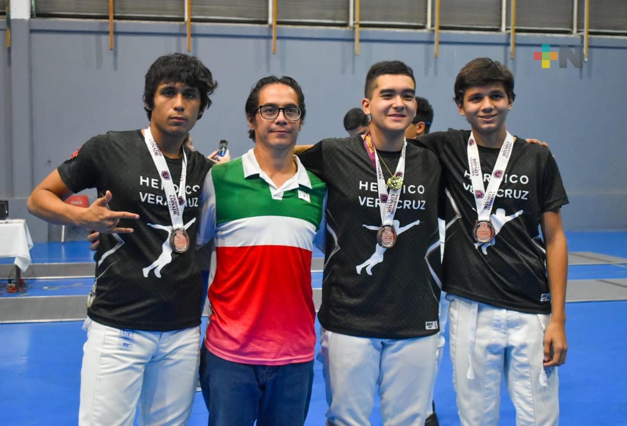 Esgrima veracruzana sigue sumando preseas en Nacionales Conade
