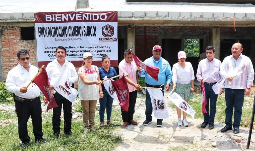 Secretario Eric Cisneros visita municipios de la región norte de Veracruz