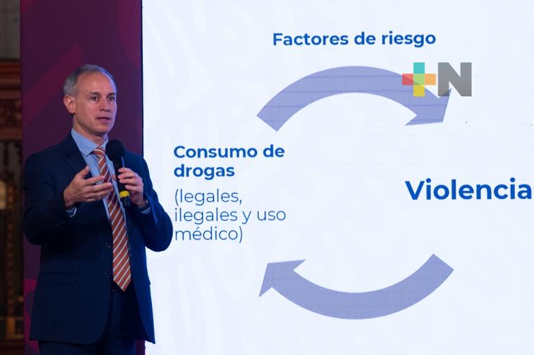 Consumo de drogas se relaciona con violencias: SSA