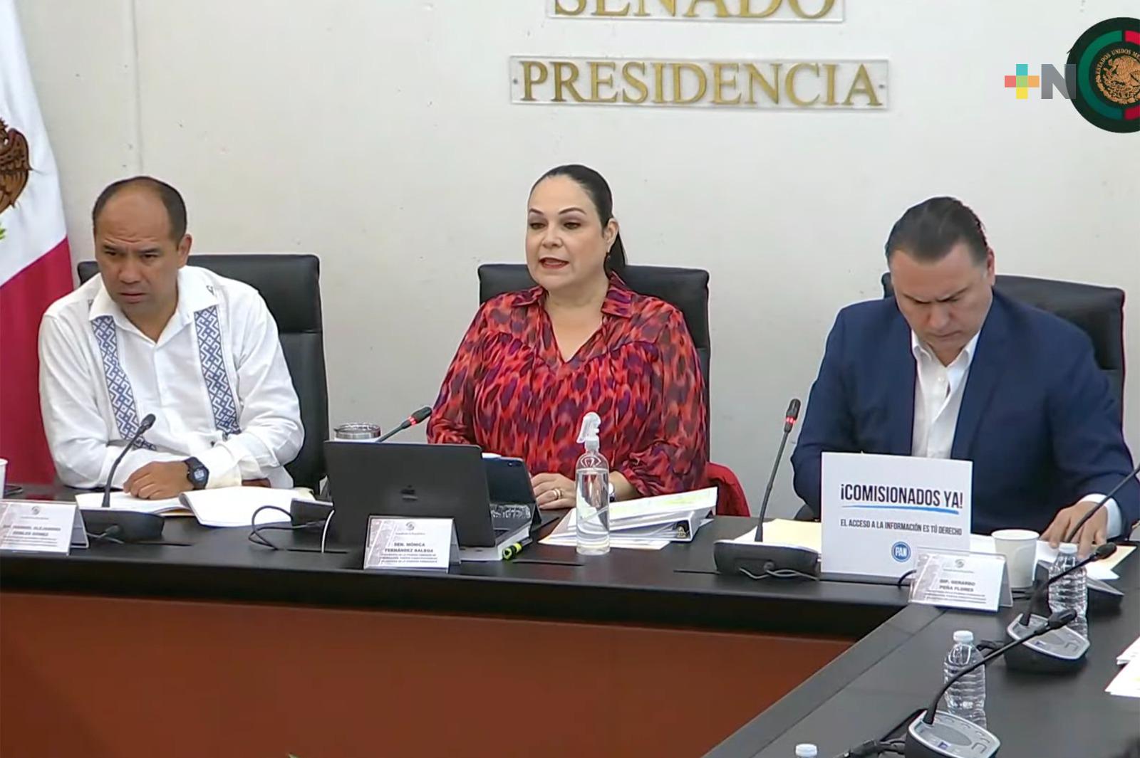 Primera Comisión de la Permanente rechaza convocar a periodo extraordinario para nombrar comisionado del INAI