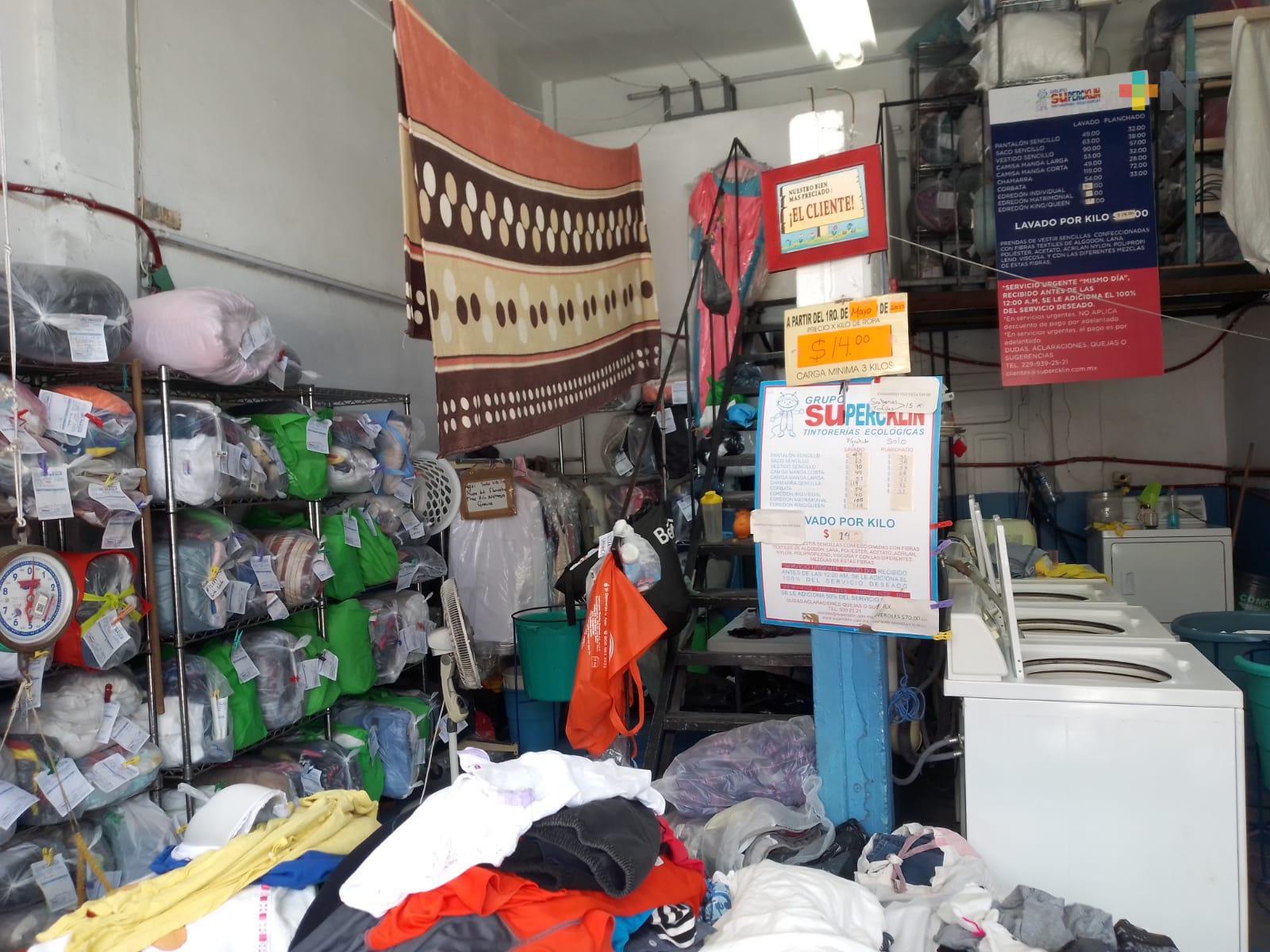 Falta de agua y fallas de energía problemas que enfrentan lavanderías de Veracruz