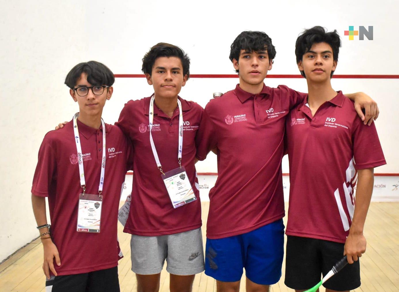 Por equipo, Veracruz consigue bronce en squash, de Nacionales Conade