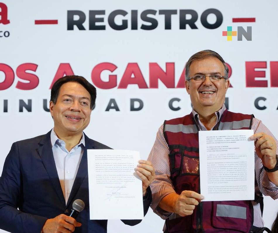 Marcelo Ebrard se registró en Morena como aspirante a candidatura presidencial