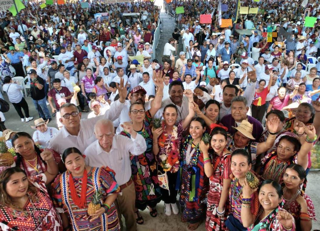 Acude Claudia Sheinbaum a Oaxaca, donde se prendió la «Llama de la Transformación»