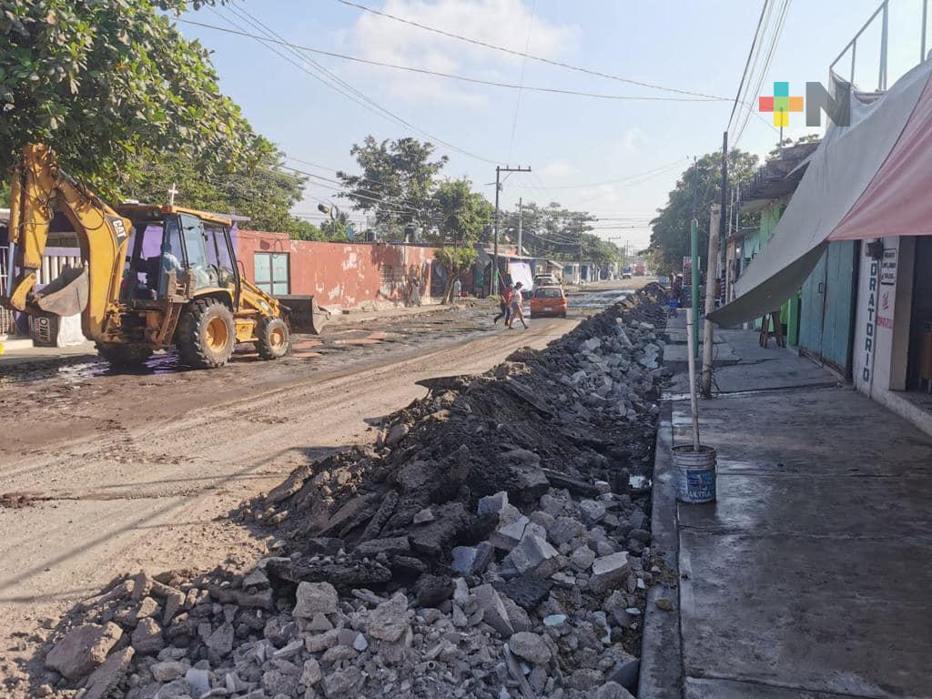 En el puerto inician trabajos en obra de concreto hidráulico en Eje Intercolonias: Gobernador