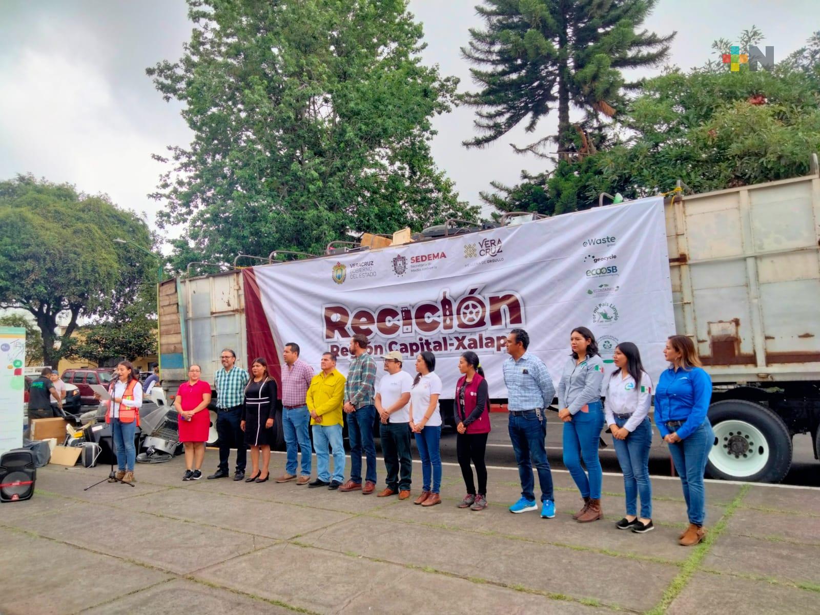 Participan 22 municipio de la región de Xalapa en Reciclón 2023