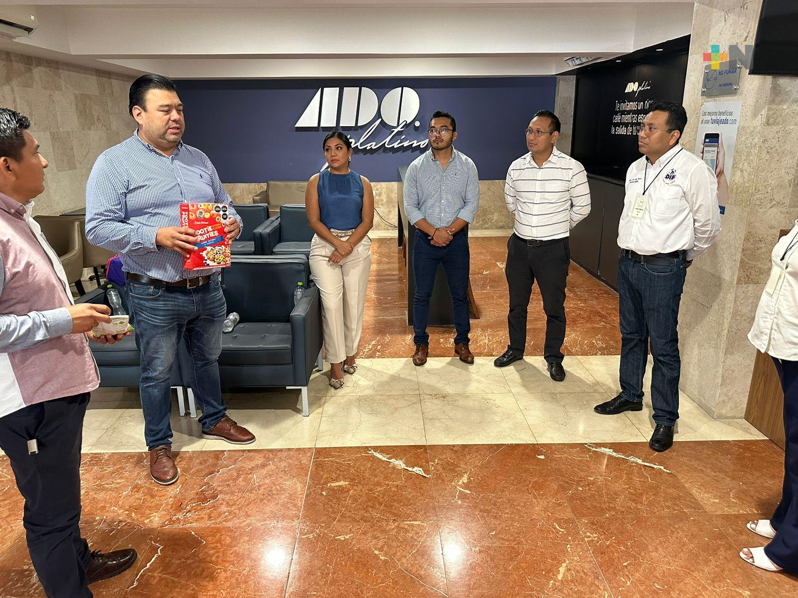 Empresa ADO realiza donativo a DIF Coatzacoalcos