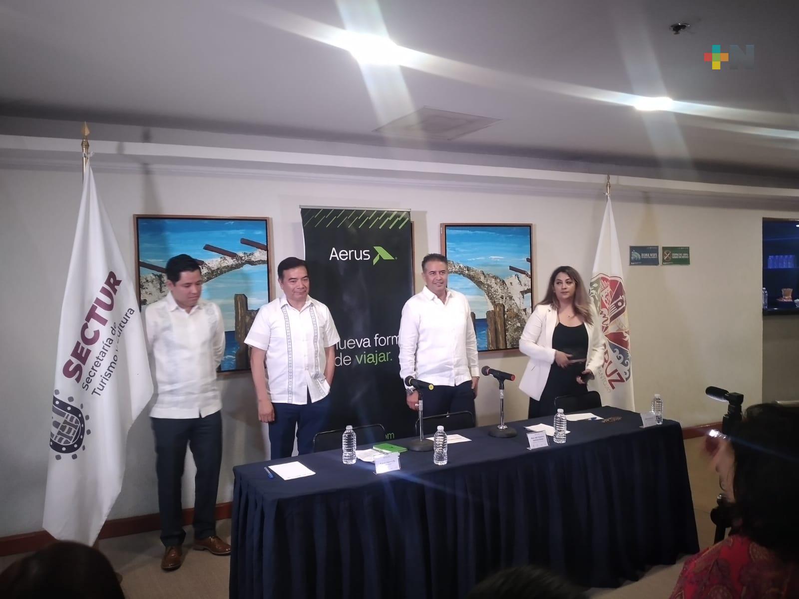 Presentan nuevas rutas aéreas en aeropuerto Heriberto Jara Corona