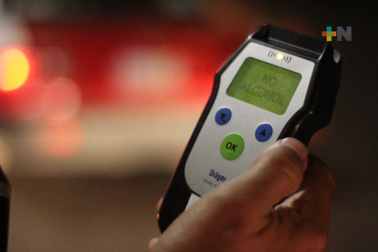 Los operativos de alcoholimetría en Coatzacoalcos son permanentes