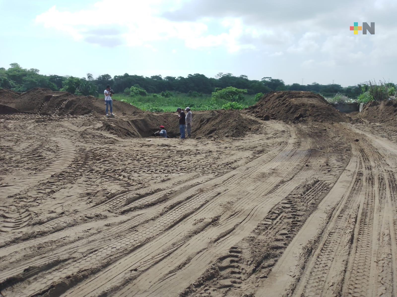 Avanzan trabajos por deslave en fraccionamiento del municipio de Veracruz