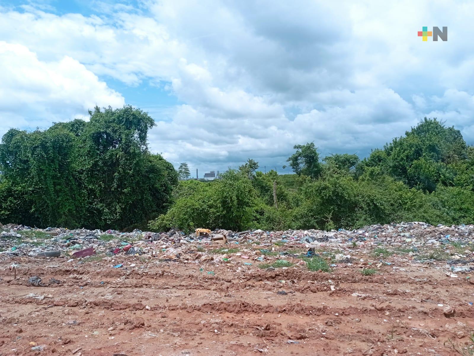 Nanchital proyecta implantar separación de basura para reducir volumen de desechos
