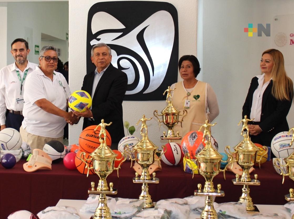 Obtiene IMSS Veracruz Norte artículos deportivos para Centros de Seguridad Social