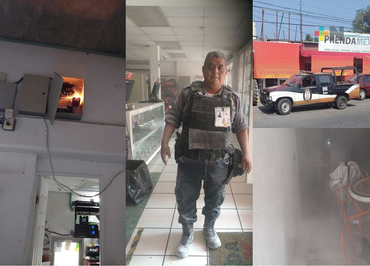 Oficial de IPAX atiende emergencia y evita siniestro en comercio de El Tejar