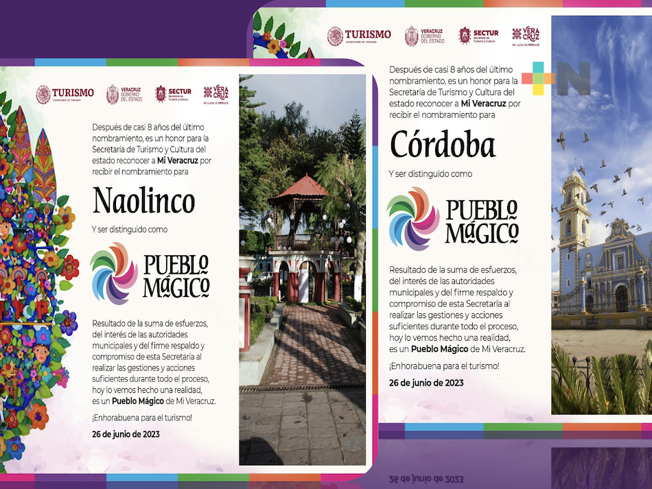 Reconocen a Córdoba y Naolinco como nuevos Pueblos Mágicos de Veracruz