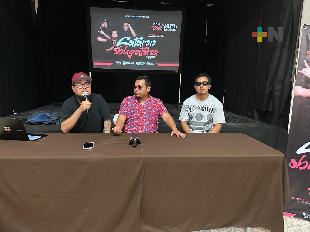 Concierto de raperos en Centro Cultural Mutualista de Coatzacoalcos