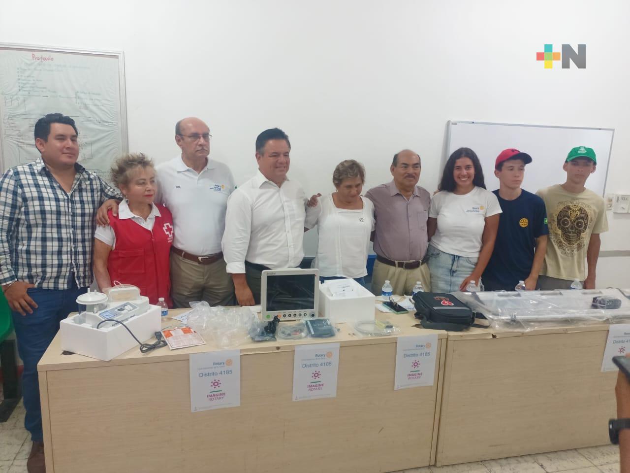 Cruz Roja de Martínez de la Torre recibe importante donativo del Club Rotario