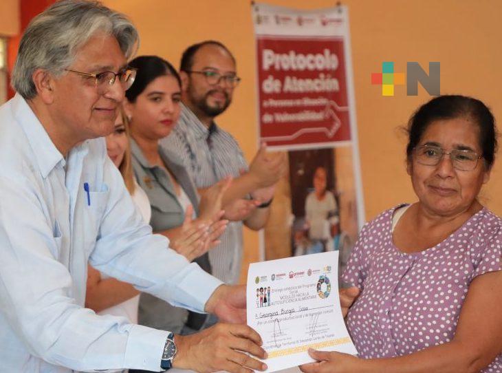 Programas sociales promueven el empoderamiento económico de familias vulnerables