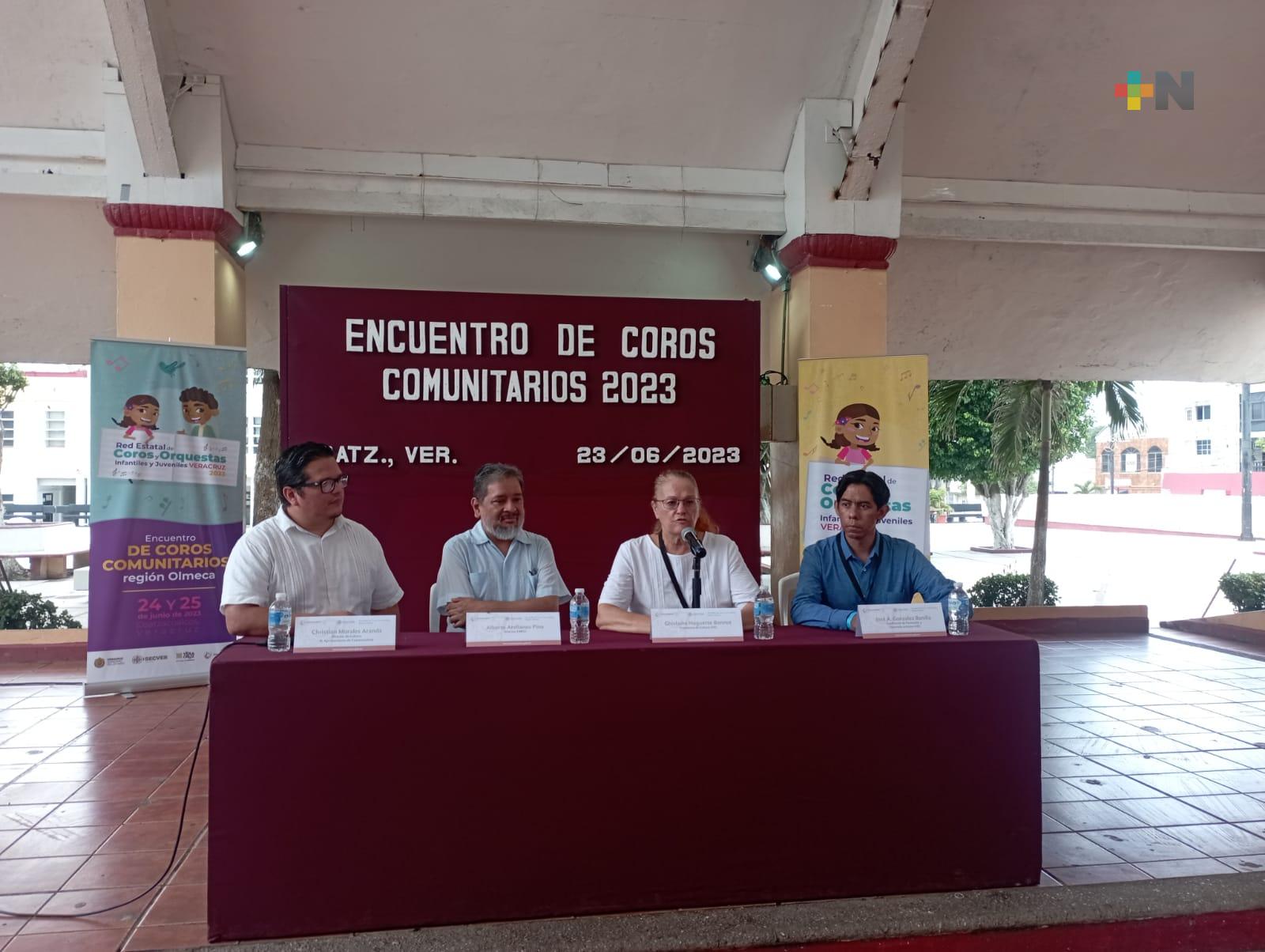 Encuentro de coros en región Olmeca; IVEC intenta acercar a niños a esta expresión musical