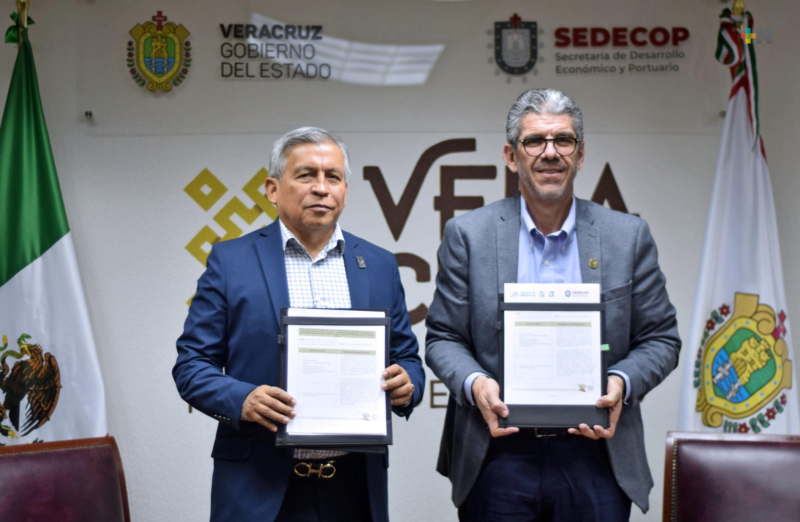 Firman convenio de colaboración IMSS Veracruz Norte y Sedecop Veracruz