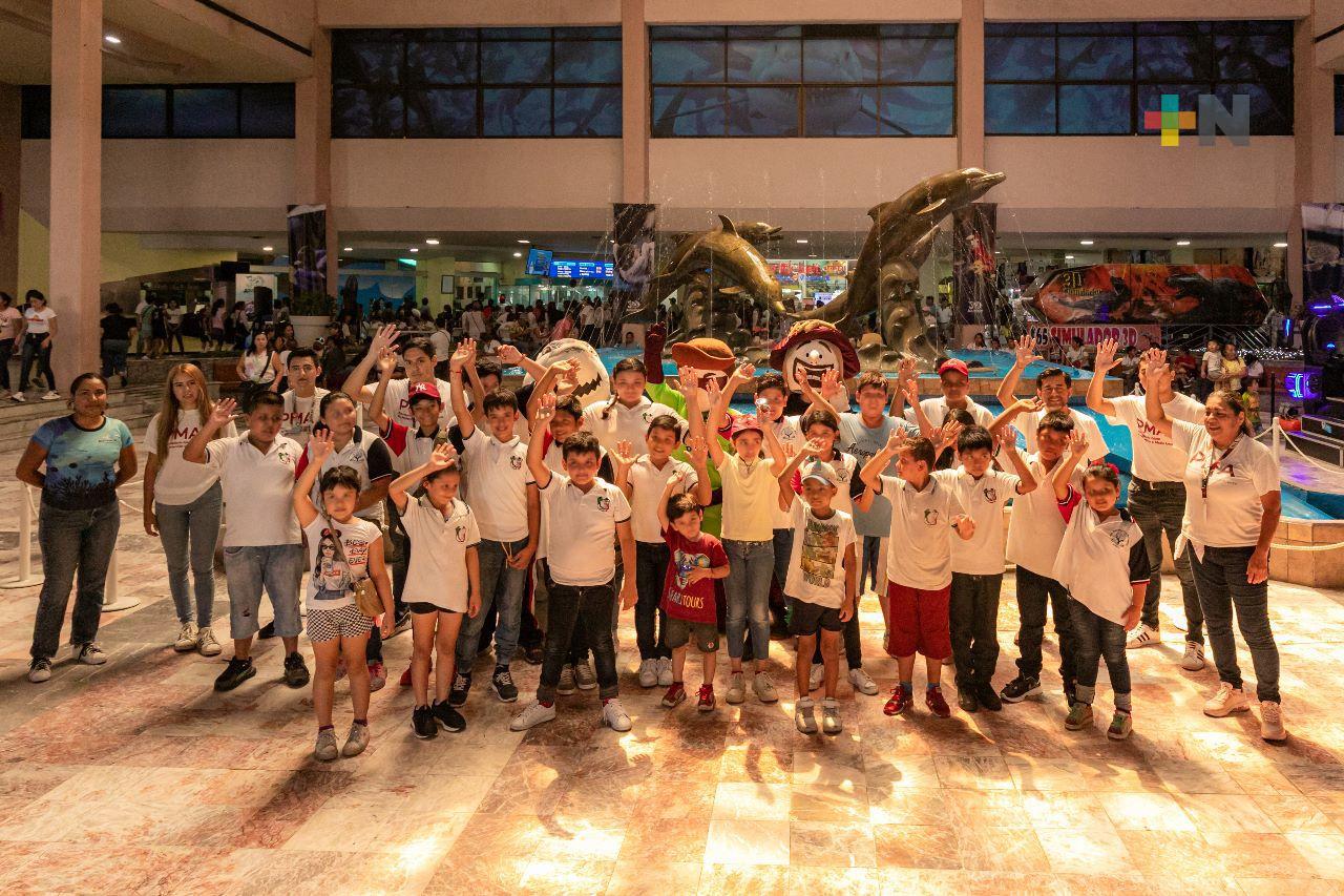 Gracias a los martes gratuitos, miles de niñas y niños han disfrutado del Aquarium del Puerto