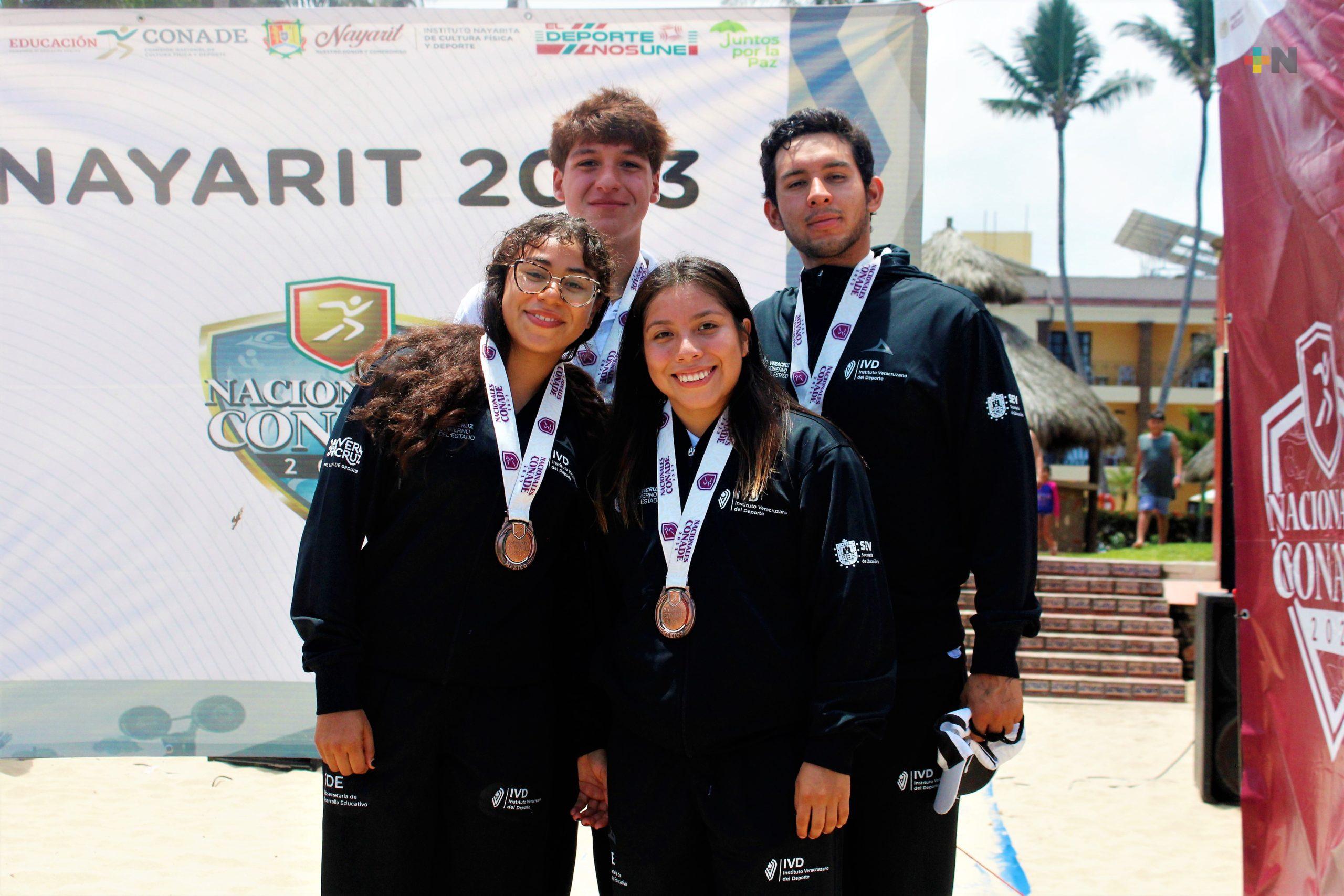 Veracruz gana bronce en relevos de Aguas Abiertas, en Nacionales Conade