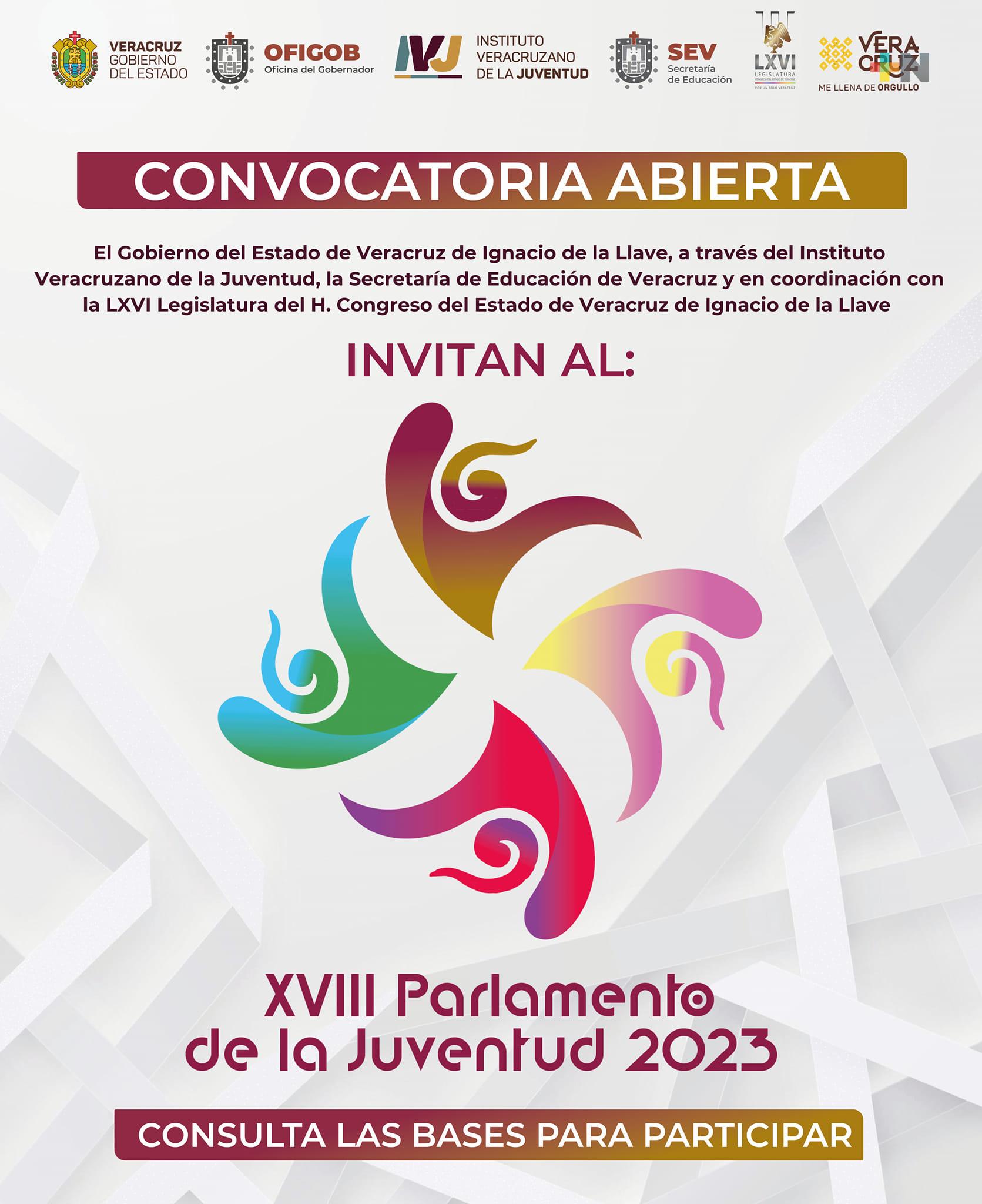 Abierta convocatoria para participar en Parlamento de la Juventud 2023