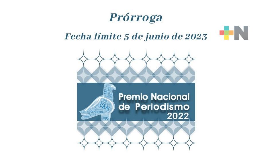 Premio Nacional de Periodismo extiende prórroga para recibir trabajos hasta el 5 de junio