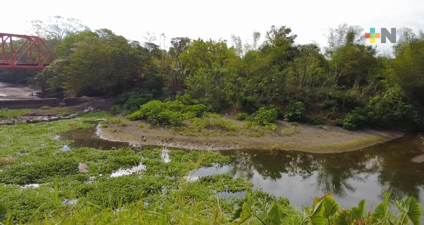 Continúa suspensión programada en plantas potabilizadores por bajos niveles en río Jamapa