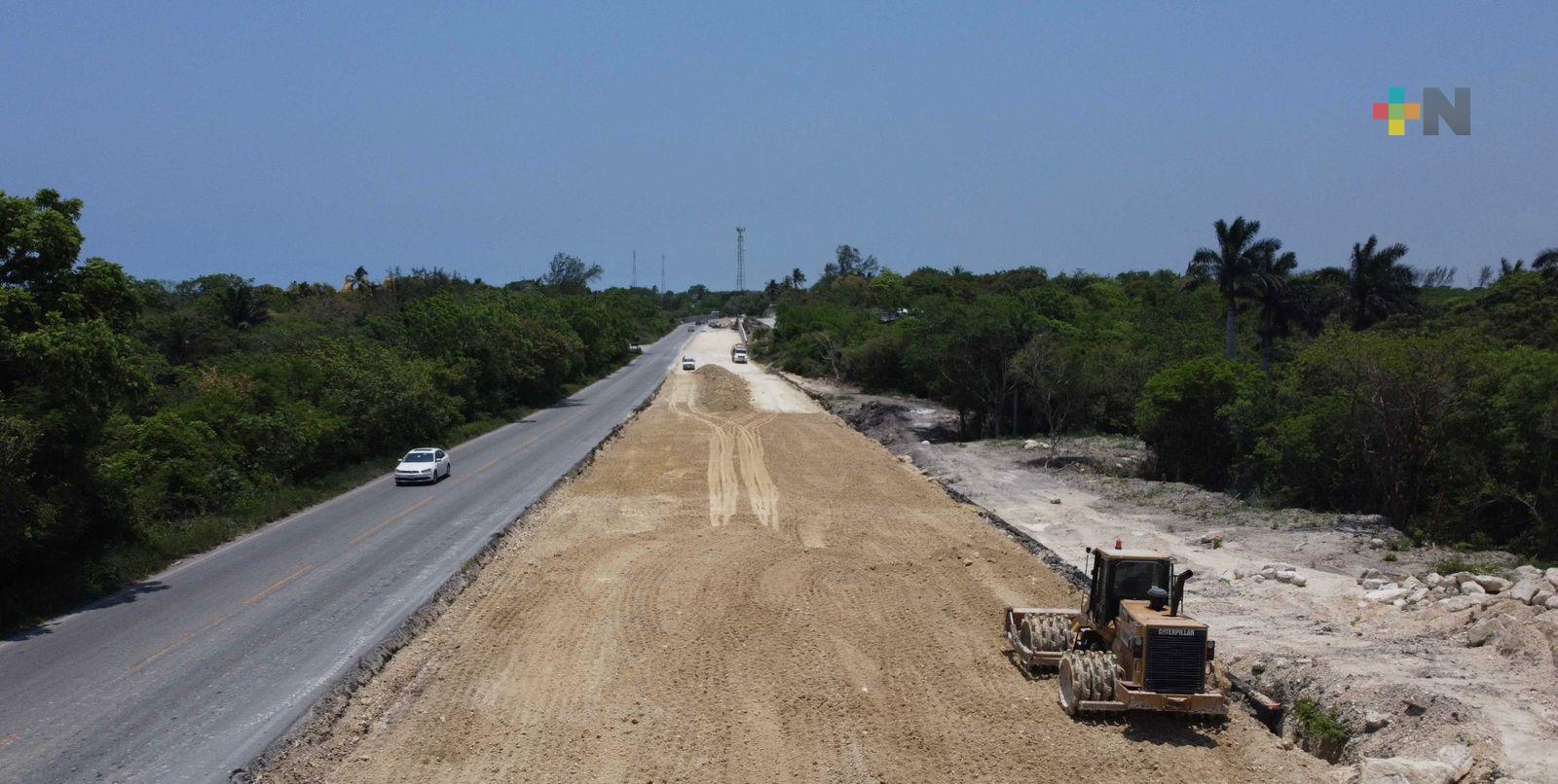 Avanza ampliación y modernización de la carretera federal  Tuxpan-Tampico