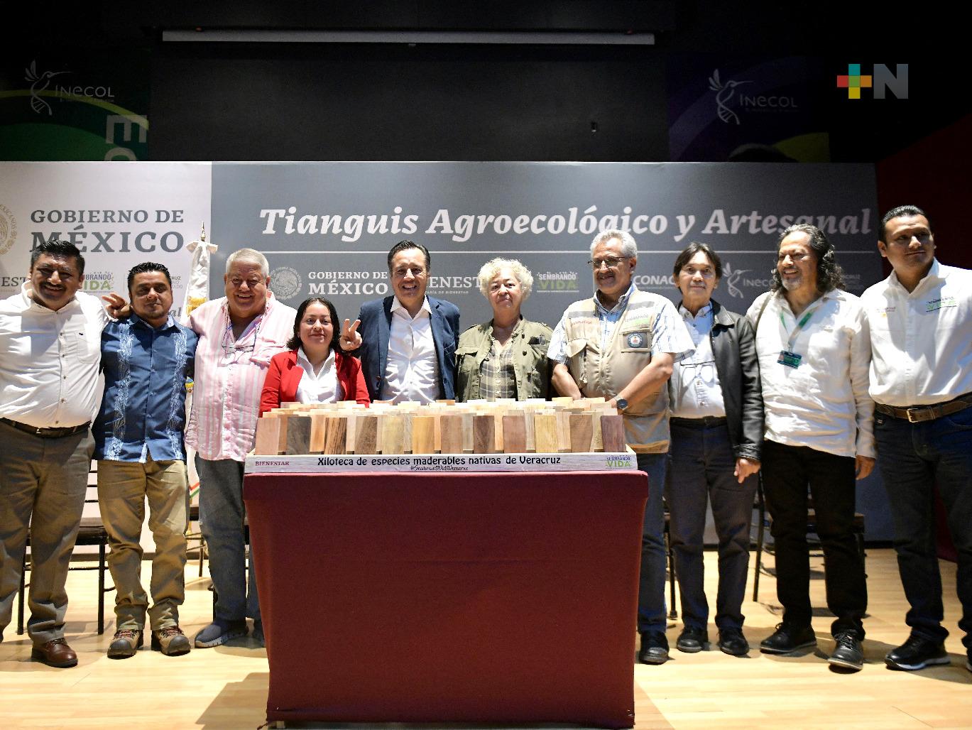 Gobernador Cuitláhuac García inauguró Tianguis Agroecológico y Artesanal