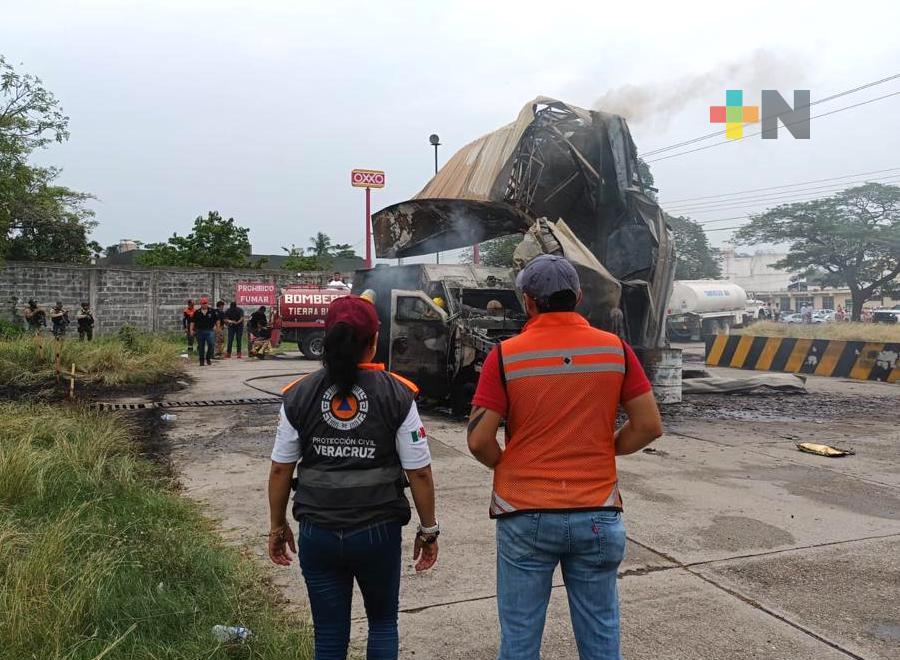 Controlado incendio en estación de carburación de Gas Mabarak de Tierra Blanca: SPC