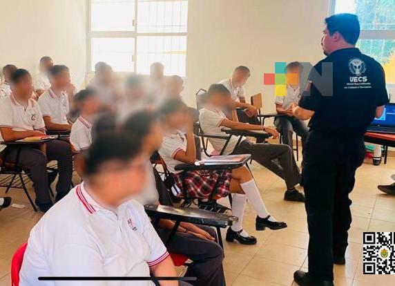 UECS impartió pláticas preventivas a alumnos del Telebachillerato Independencia