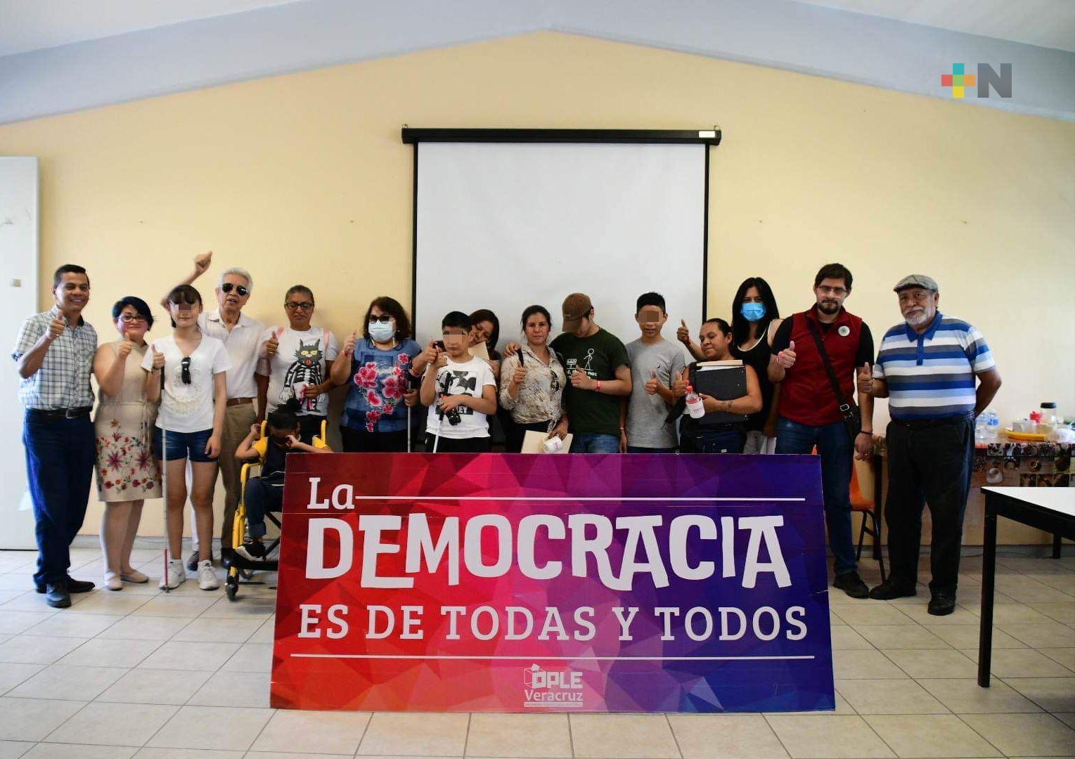 OPLE Veracruz impulsa la inclusión de personas en situación de discapacidad visual