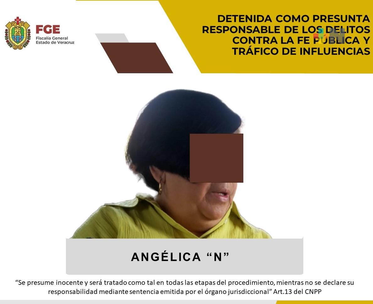 Se cumplimenta orden de aprehensión en contra de Angélica «N»