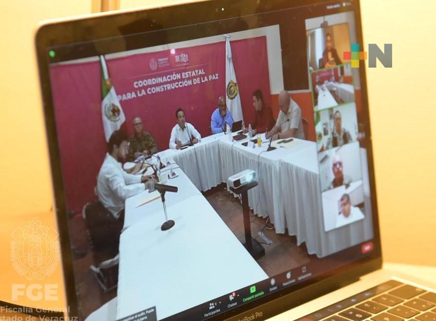 Fiscal general del Estado participa virtualmente en Mesa de Coesconpaz