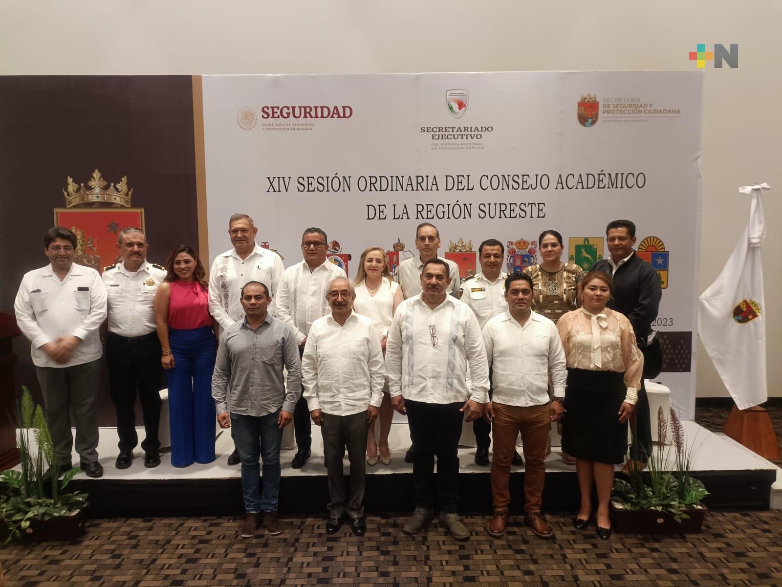 Participa SSP en sesión ordinaria del Consejo Académico de la Región Sureste
