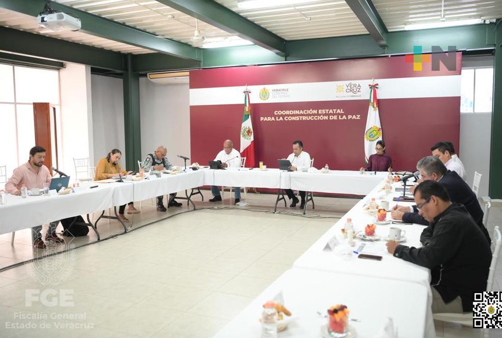 FGE rinde informe en la Mesa para Construcción de la Paz