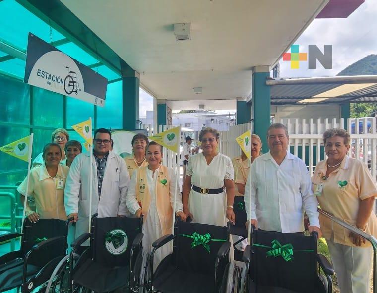 Reactiva voluntariado IMSS Veracruz Sur,  «Estación de Silla de Ruedas»