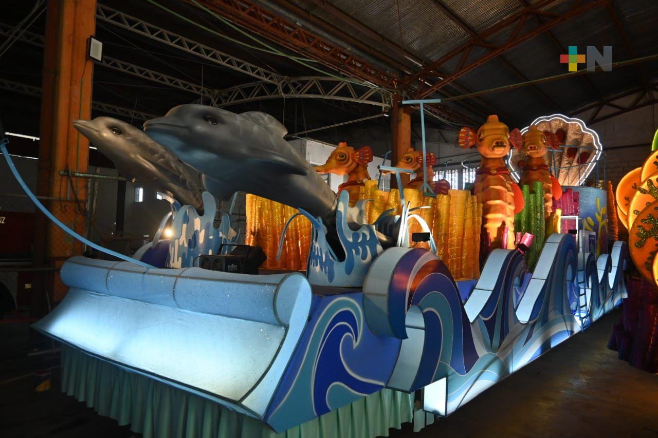 Listos los carros alegóricos del Carnaval de Veracruz 2023