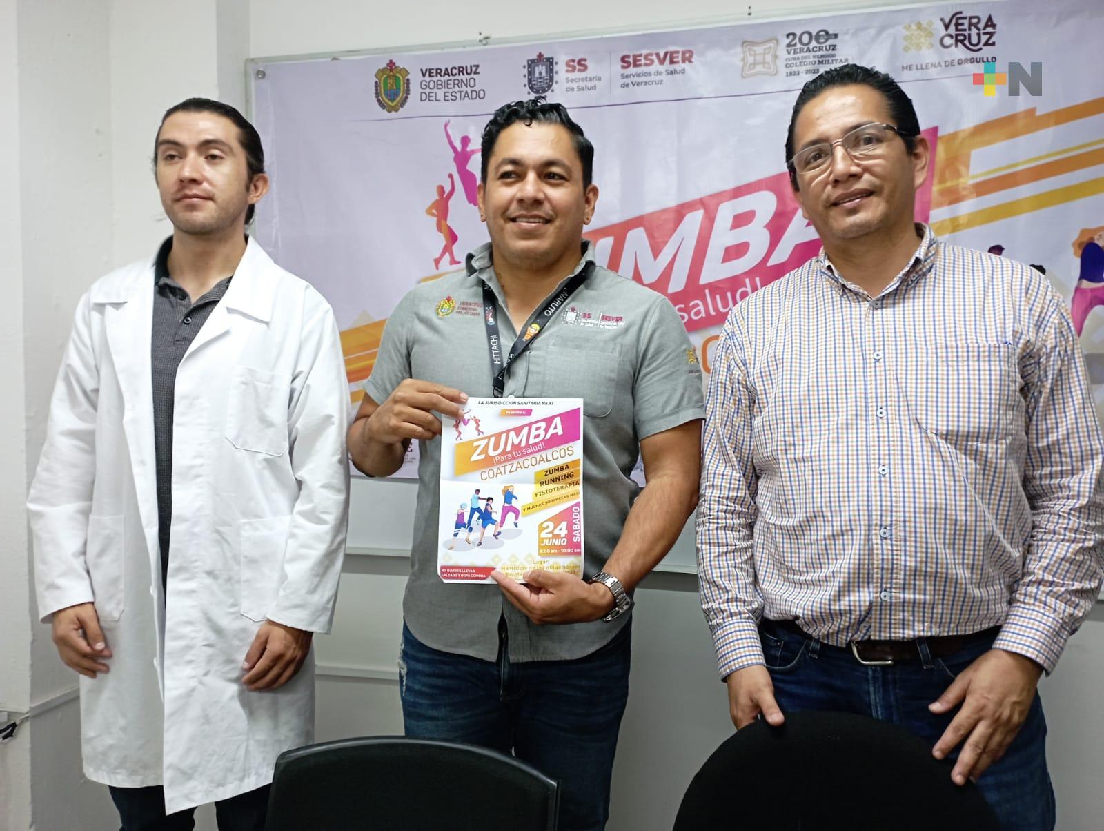 «Zumba para tu salud» estrategia interinstitucional en Coatza para prevenir enfermedades