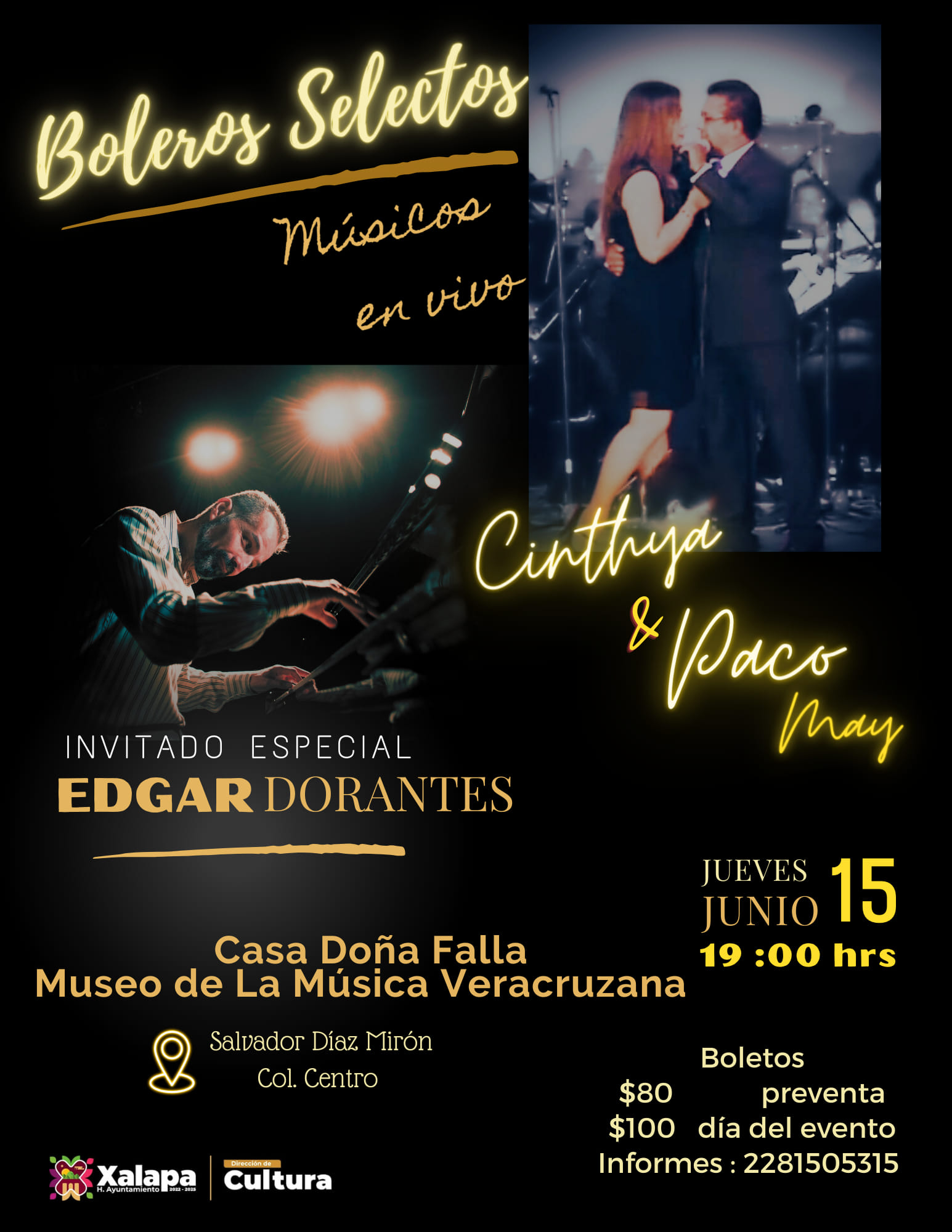 Boleros Selectos se presentarán en Museo de la Música Veracruzana