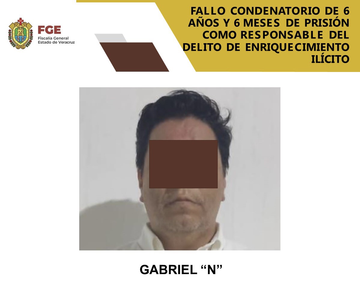 Obtiene FGE fallo condenatorio en contra de exfuncionario Gabriel “N”