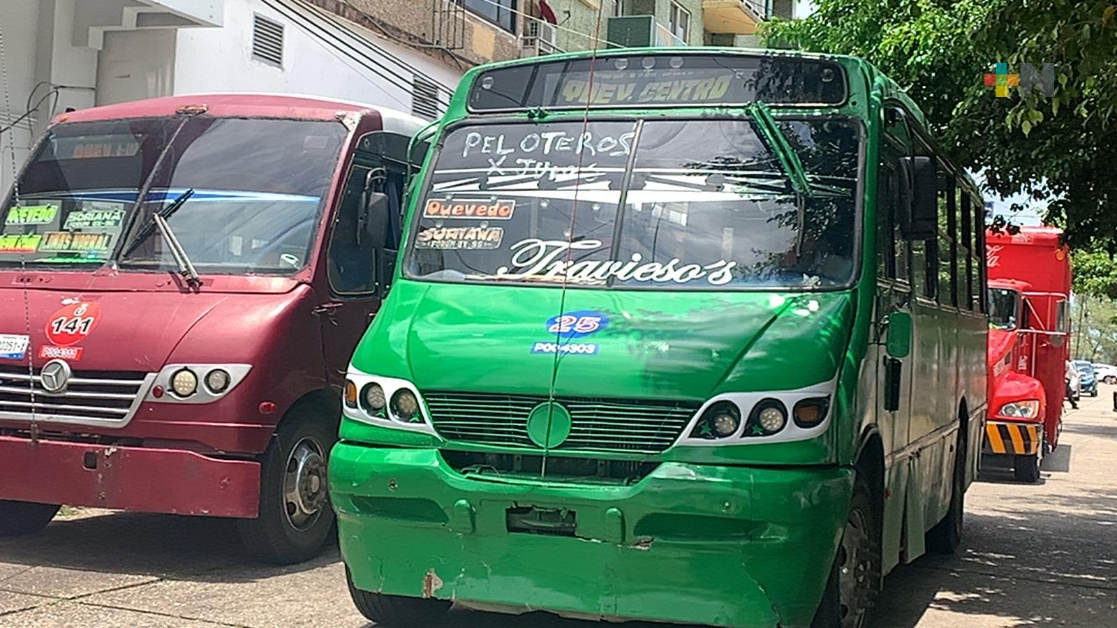 Exhortan a usar ruta urbana Quevedo-Peloteros en Coatza y evitar sea suspendida