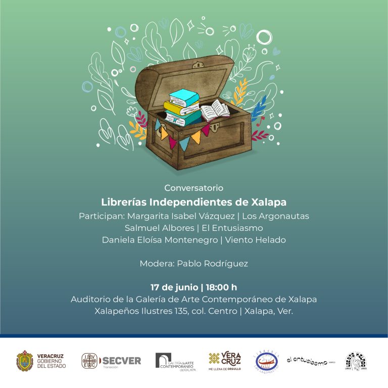Presenta IVEC el conversatorio “Librerías independientes de Xalapa”, en la GACX