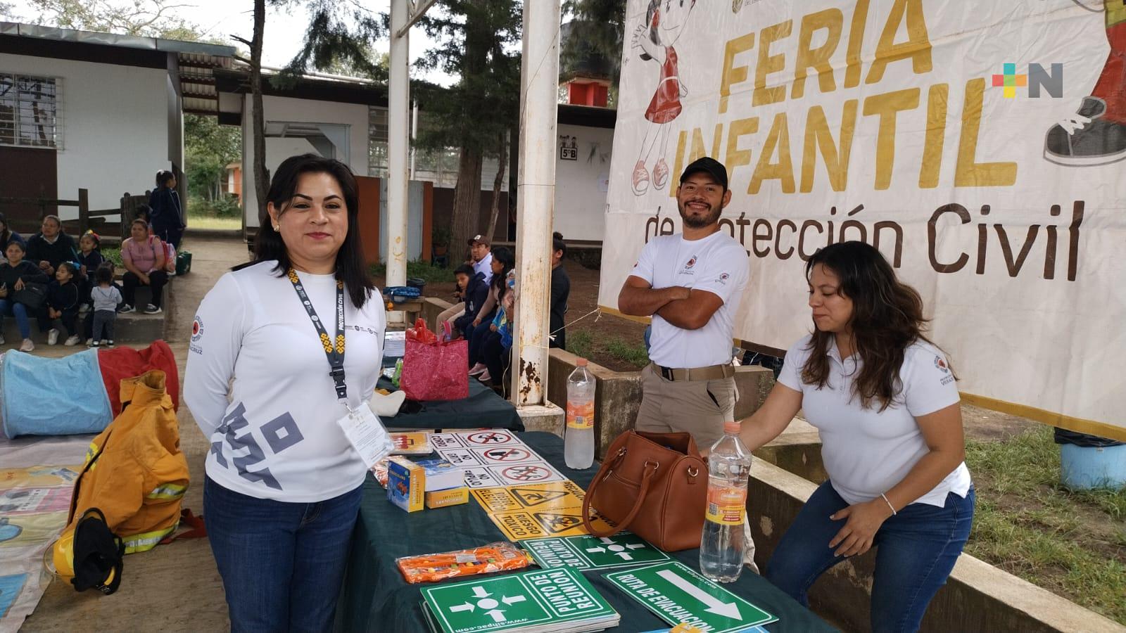 Realizan Feria Infantil de Protección Civil en Banderilla